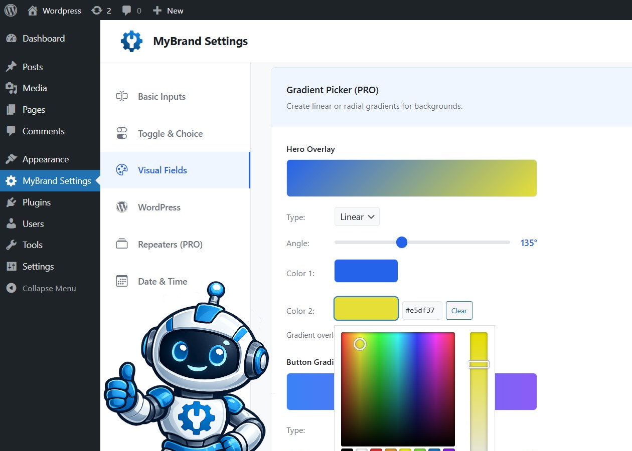 Wordpress Theme Customizer